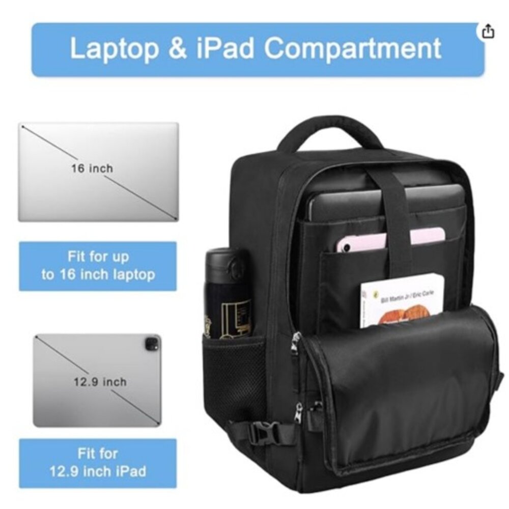 Black Laptop Luggage Backpack